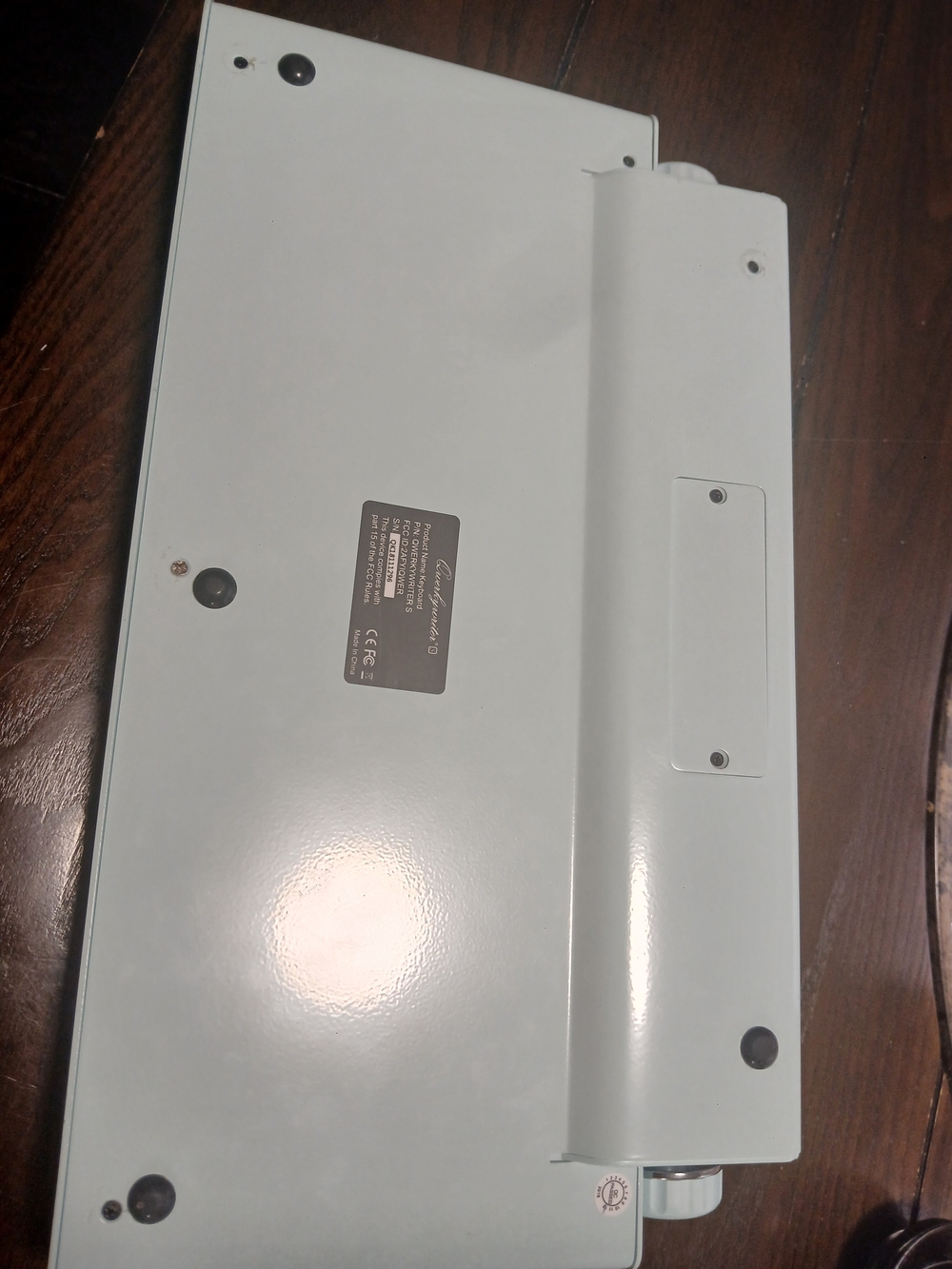Mint Blue Retro-Style Round-Key Notebook Keyboard - Picture 4 of 6